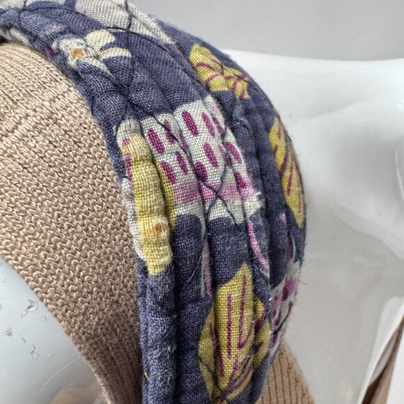 Vera Bradley Large Floral Quilted Shoulder Bag With Zipper & Double Straps - Picture 4 of 16